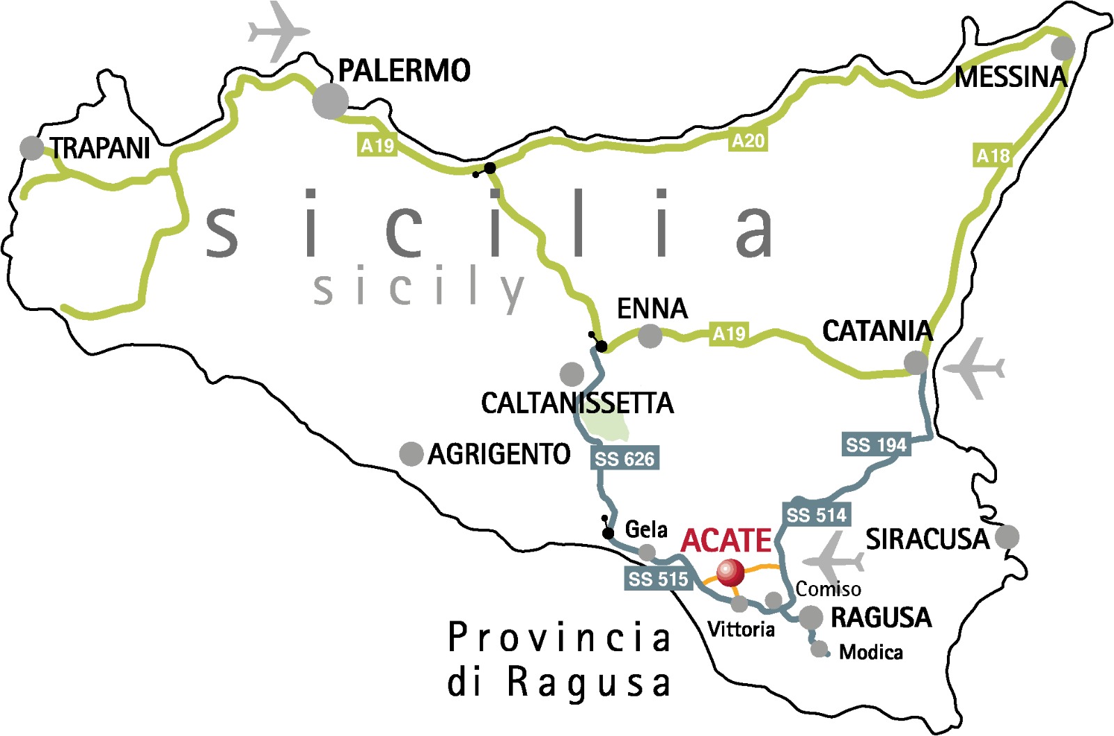 Mappa Sicilia